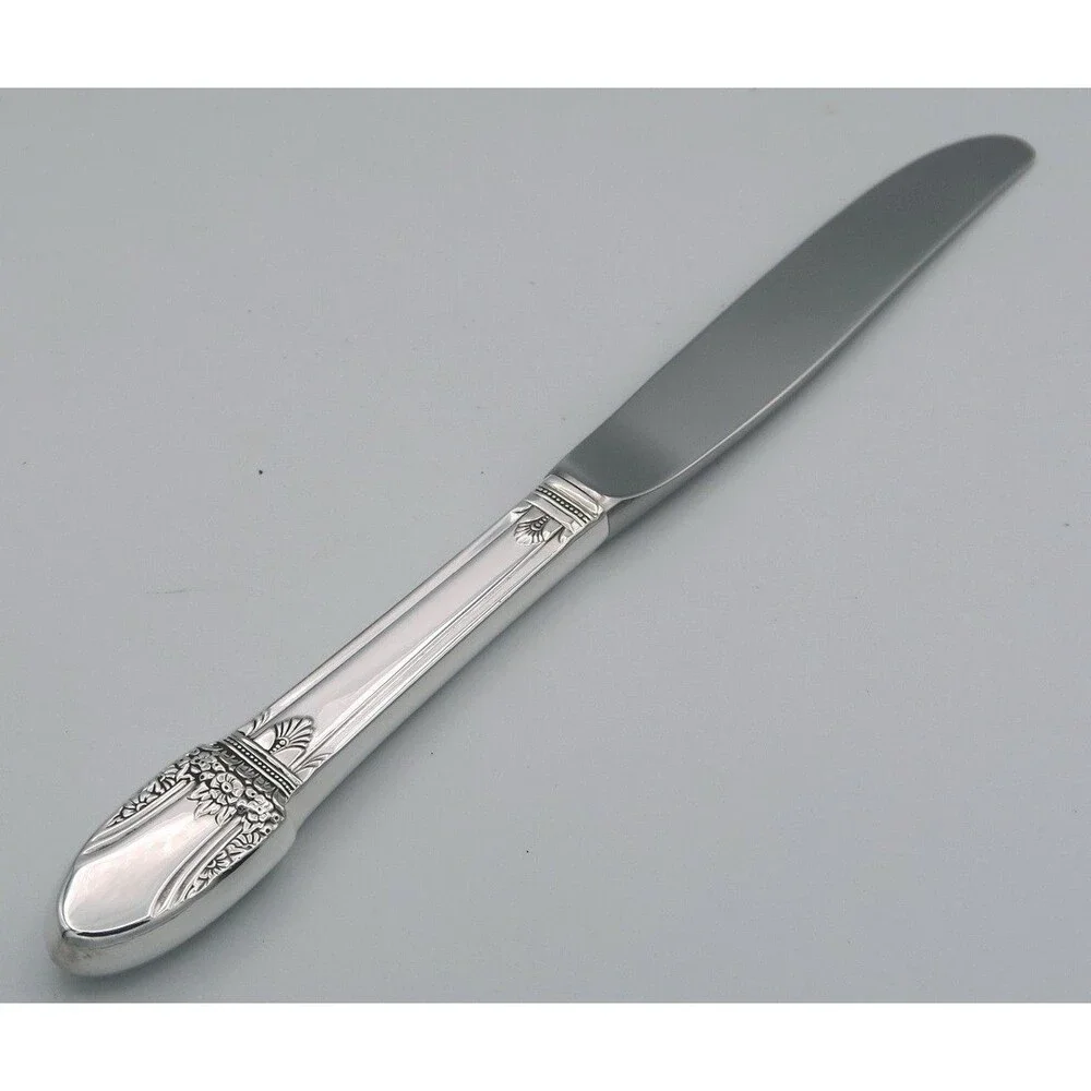 First Love 1847 Rogers Bros Silver Plated Stainless Modern Hollow Dinner Knife